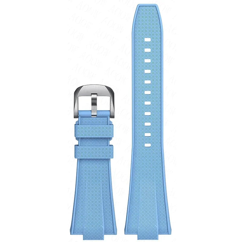 12mm Quick Release Rubber Strap for Tissot PRX Powermatic 40mm T137.407 T137.410 Men Convex Silicone Replace Watch Band Bracelet