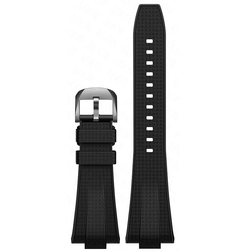 12mm Quick Release Rubber Strap for Tissot PRX Powermatic 40mm T137.407 T137.410 Men Convex Silicone Replace Watch Band Bracelet