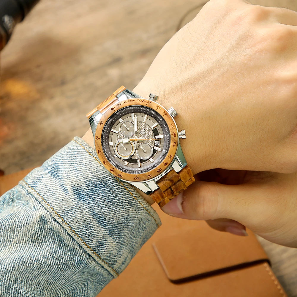 Bobo Bird Chronograph Quartz Watch